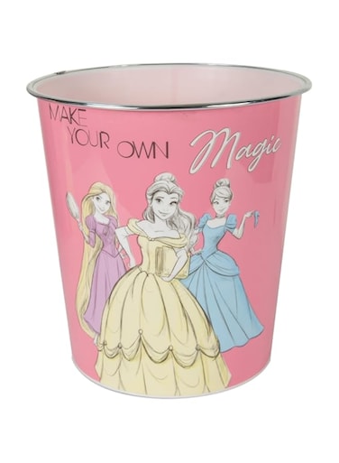 Disney - Princess Compact Waste Basket - Pink