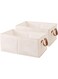 2 Pack Clothes Storage Boxes Wardrobe organizer box,With handle foldable Used for organizing and storing clothing toys and books