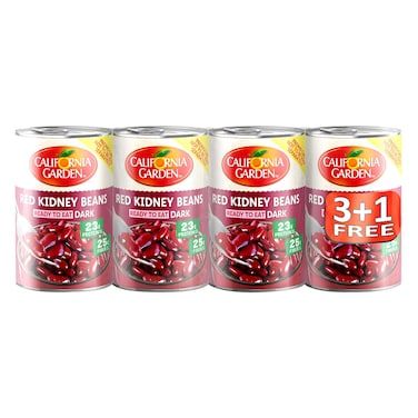 كاليفورنيا جاردن فاصوليا حمراء  عبوة من 4 قطع، 400 غرام
