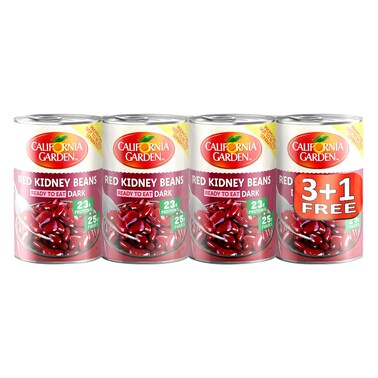 كاليفورنيا جاردن فاصوليا حمراء  عبوة من 4 قطع، 400 غرام