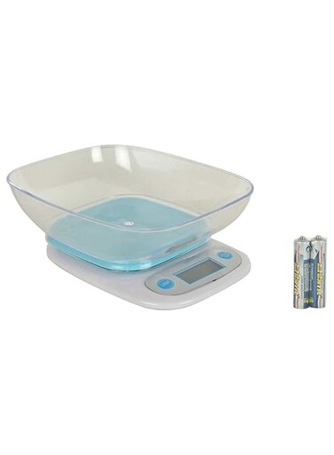 Digital Kitchen Weighing Scale &acirc;&euro;&ldquo; 7kg Capacity Weight Machine with Detachable Bowl &acirc;&euro;&ldquo; Precise Food Scale for Measuring Spices, Vegetables, Liquids &acirc;&euro;&ldquo; Ivory Color &acirc;&euro;&ldquo; LCD Display, Tare Function