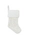 Christmas Magic Plush Stocking, 48 cm Size, White/Gold