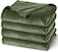 Ultra Soft Fleece Blanket King Size, No Shed No Pilling Luxury Plush Cozy 300GSM Lightweight Blanket for Bed, Couch, Chair, Sofa Suitable for All Season, 274cm x 229cm, Olive Green