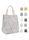 HOMESPON Reusable Lunch Bag Insulated Lunch Box Canvas Fabric with Aluminum Foil, Lunch Tote Handbag for Women,Men,Office