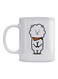 Sheep Printed Mug White/Black/Brown