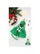 Sweet seven Christmas Pet Costume Set: Festive Cloak with Pompom and Hat for Cats and Small Dogs - Christmas Cosplay Outfit (Small, Green)