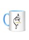 Styles Arabic Calligraphy Name Jashim Printed Mug White/Blue