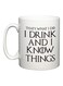 Your Wall I Drink And I Know Things, Game of Thrones Coffee Mug Off White/Black