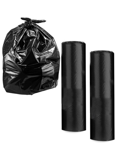 Home Smart Heavy Duty Roll Garbage Plastic Bags Pack of 20 Pcs + 20 Pcs Free Black Color Good for Kitchen Home Garden and Outdoor Activity (85 x 110 cm) Special Pack Offer