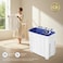 STAR TRACK SW-900B1-TK 9KG Semi-Automatic Washing Machine, Large Capacity Twin Tub Top Loader with 6.5KG Spinner, Rust-Proof PP Body, Transparent Lids &amp; Easy 4-Knob Mechanical Control