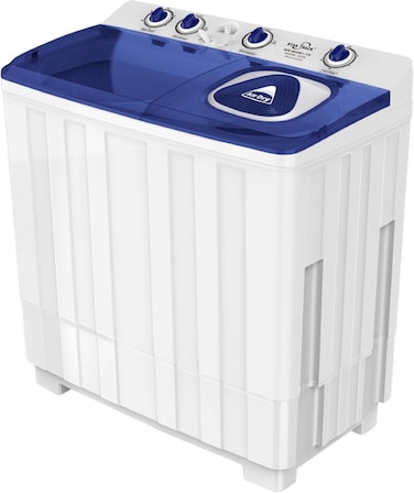 STAR TRACK SW-900B1-TK 9KG Semi-Automatic Washing Machine, Large Capacity Twin Tub Top Loader with 6.5KG Spinner, Rust-Proof PP Body, Transparent Lids &amp; Easy 4-Knob Mechanical Control