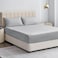 MUSA&Acirc;&reg; 3 Piece Fitted Sheet Set - Hotel Quality Cotton Bedding Set with Elastic Edges (Grey, 150 x 200cm)