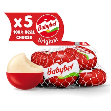 Mini Babybel Original Cheese Snack, Pack of 5 pieces, 100g