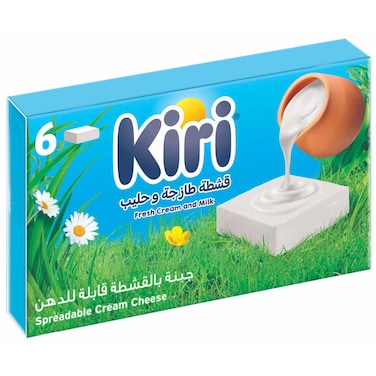 Kiri Spreadable Cream Cheese Squares 6 Portion, 100g