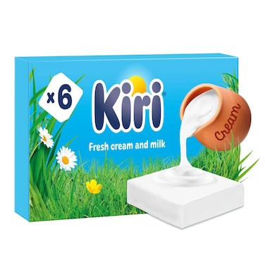 Kiri Spreadable Cream Cheese Squares 6 Portion, 100g