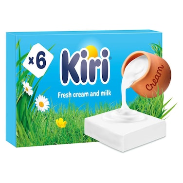 Kiri cream cheese square portion, 6 Portions, 100g