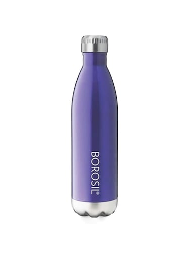Borosil Stainless Steel Hydra Bolt Trans - Vacuum Insulated Flask Water bottle, Blue, 1L