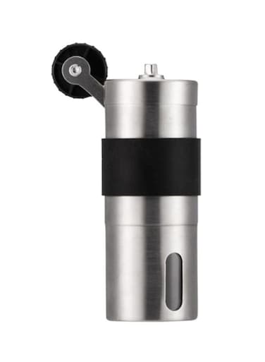 Stainless Steel Portable Coffee Grinder Silver 13.2X4.5 Centimeter Silver/Black 30ml