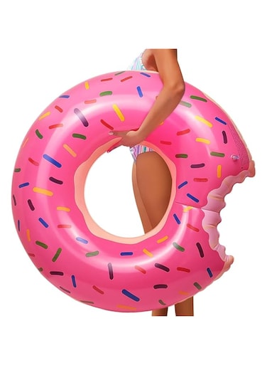 Azonee Rubber Ring for Swimming, Donut Inflatable Ring, Large Swimming Ring Beach Toy, Swimming Tube Pool Float for Adults (120 cm)