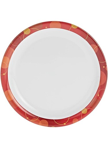 Servewell 19 Cm Polka Dot Red Small Plate White