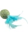 duvoplus Duvo+ Jolly Ball With Feathers Blue - 18x4,5x4,5cm