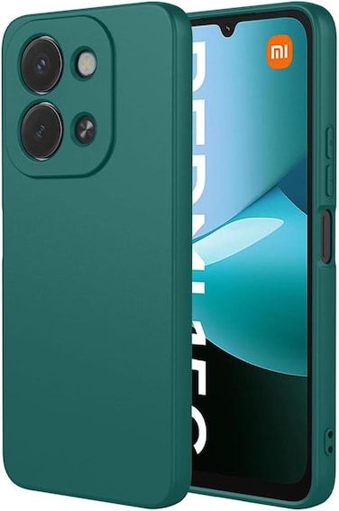 Case Compatible with Xiaomi Redmi 15C / POCO C85, Liquid Gel Rubber Bumper Case with Soft Microfiber Lining Cushion Slim Hard Shell Shockproof Protective Cover for Redmi 15C / POCO C85 (Green)
