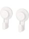 TML Tisken Storage Accessory Hook With Suction Cup, White