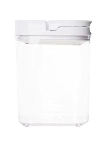 HOMESMITHS Little Storage White Flip Canister 1.1 Liter