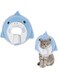 Tazweeq Cat Cone Collar Soft, Cute Cat Recovery Collar Soft Adjustable Cat Cones,Stop Licking Comfortable Breathable Lightweight Neck Cone,Cats Kittens Pet After Surgery