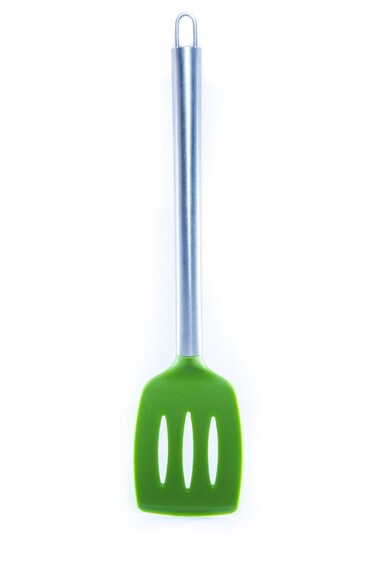 Frog Silicone Slotted Turner Spatula by Chef Frog - For Home or Professional Use - Features our &acirc;&euro;&oelig;Stay-Cool&acirc;&euro; Stainless Steel Handle