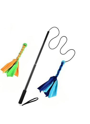 Dogs Extendable Pet Fun Toy Pole Puppy Chasing Tail Interactive Toy for Small Medium Large Dogs Training Playing Exercise