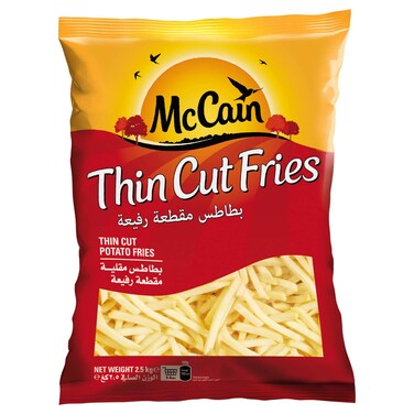 McCain Thin Cut Fries, 2.5kg