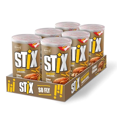 Kitco Stix Grilled Chicken  The Original Potato Sticks, 40g, Pack of 6