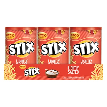 Kitco Stix Lightly Salted Potato Sticks, 45g Pack of 6