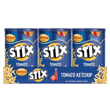 Kitco Stix Tomato Ketchup Flavoured Chips, 45g Pack of 6