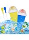 Tazweeq 2Pcs Slushie Cup, Slushy Cup, Frozen Magic Slushy Maker Cup, Smoothie Cup with Lid and Straw for Juices and Drinks Protectable Smoothie Cup Ice Cream Maker 350ML
