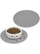 Haayymo 2 Pcs Pet Food Mat for Dog and Cat Placemat, Mat for Prevent Food and Water Overflow, Suitable for Medium and Small Pet, Silicone, 9.5"* 9.5