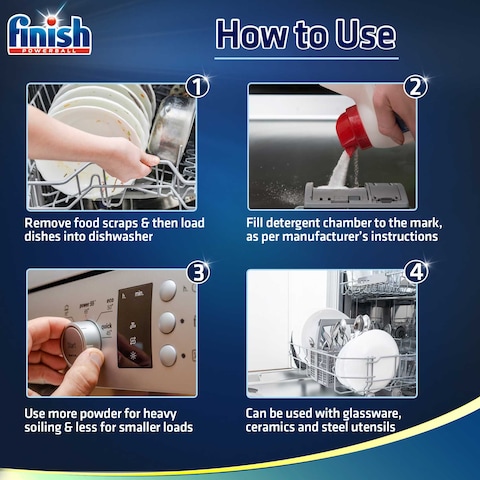 Finish Dishwasher Detergent Powder, 2.5kg