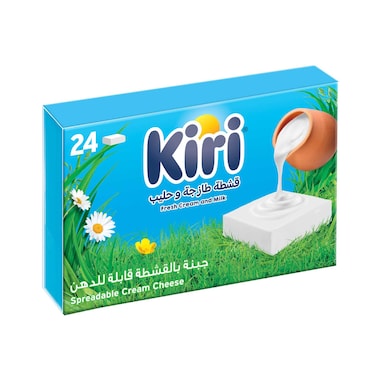 Kiri Spreadable Cream Cheese Squares 24 Portions 400g