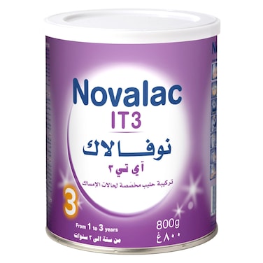 نوفالاك حليب آي تي ​​المُخصص للنمو المرحلة الثالثة من سنة إلى 3 سنوات، 800 غرام