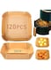 Fuwnvuwn 120Pcs Air Fryer Disposable Paper Liner, Air Fryer Liners Square, Baking Paper for Air Fryer Water-proof,Parchment Paper for Baking Roasting Microwave,7.9 inch/20cm,Square
