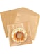 100-Pack 7x7.5 Inches Heat Sealable Cookie Bags with Window, Brown Kraft Paper, Greaseproof