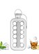 Ice Ball Maker 2 in 1 Sanitary Ice Cube Trays for Freezer Round Ice Cube Mold Makes 17 Cubes,Ice Maker Bottle with Lid Easy Release