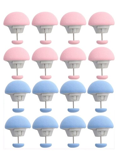 Pcs Mushroom Shape Fixing Clips For Blanket Bed Sheet Curtain Socks Mattress Covers (Pink, Blue)