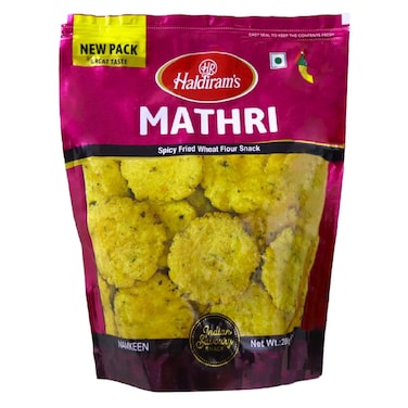 Haldiram's Mathri Spicy Fried Wheat Flour Snack, 200g