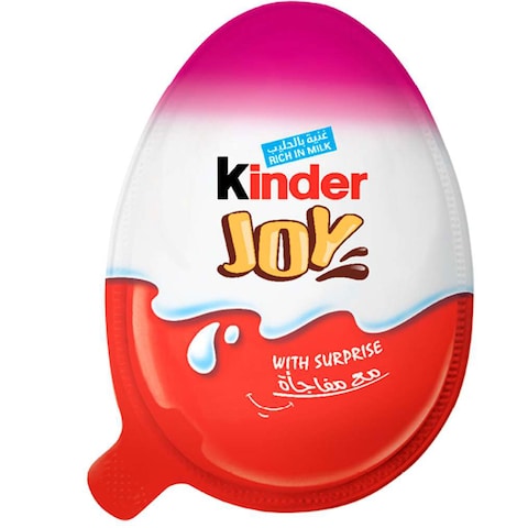 Kinder Joy Girl Cocoa &amp; Milk Cream Egg with Toy, 20g