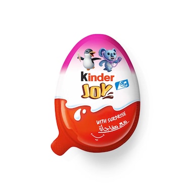 Kinder Joy Girl Cocoa &amp; Milk Cream Egg with Toy, 20g