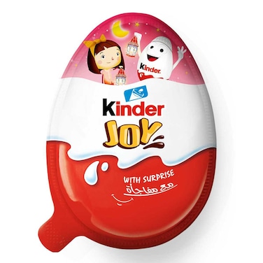 Kinder Joy Girl Cocoa &amp; Milk Cream Egg with Toy, 20g