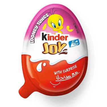 Kinder Joy Girl بيضة كاكاو وكريمة بالحليب مع لعبة، 20 غرام