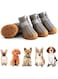 4PCS Breathable Dog Crocs Shoes, Small Size, Paw Protectors for Walking Outside &amp; Indoor Use, Army Green